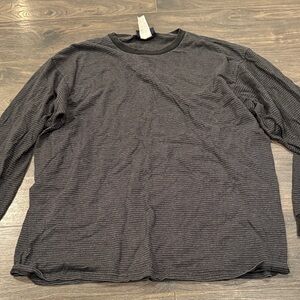 Basic editions Men's Black Striped Shirt size large 8:9